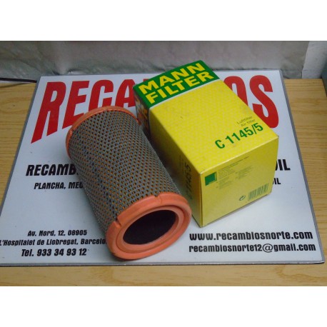 FILTRO AIRE RENAULT CLIO Y KANGOO REF MANN C1145/5 Y /6
