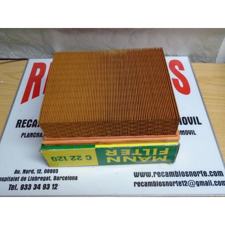 FILTRO AIRE OPEL VECTRA DTI REF MANN C22120