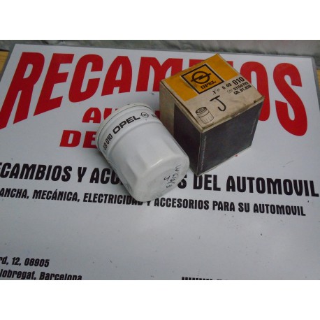 FILTRO ACEITE OPEL REF ORG, 93156769