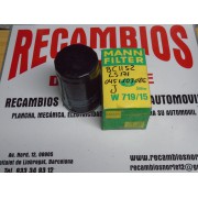 FILTRO AIRE AUDI SEAT VOLKSWAGEN SKODA REF. MANN W719/15