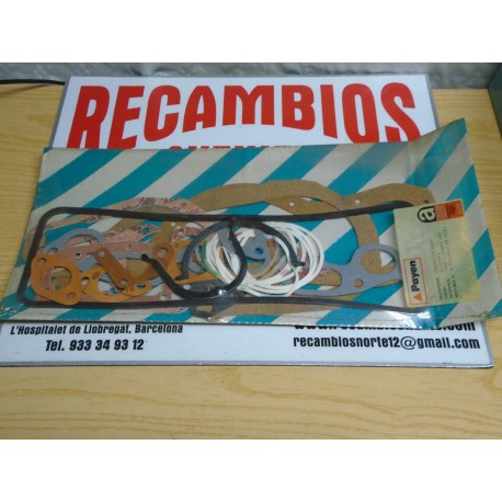 JUEGO JUNTAS MOTOR SIN CULATA RENAULT 6 MOTOR 956 CC