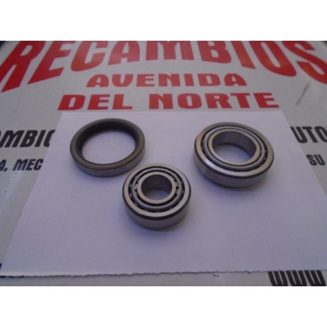 KIT COJINETE RUEDA DELANTERA SEAT 124, 1430, 131, 132, MOTOR BIARBOL