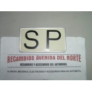 PLACA SP CLASICA PARA TURISMO 17,5X9CM AÑOS 70