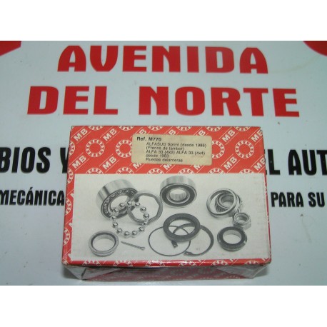 KIT RODAMIENTO COJINETE RUEDA DELANTERA ALFASUD DESDE 1985 Y ALFA 33  DESDE 1983