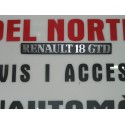 ANAGRAMA TRASERO PLASTICO RENAULT 18-GTD