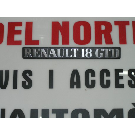 ANAGRAMA TRASERO PLASTICO RENAULT 18-GTD