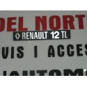 ANAGRAMA TRASERO METALICO RENAULT 12-TL