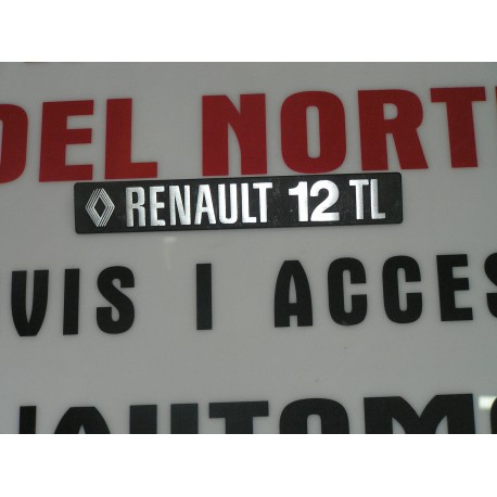 ANAGRAMA TRASERO METALICO RENAULT 12-TL