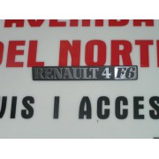 ANAGRAMA TRASERO PLASTICO RENAULT 4 F-6