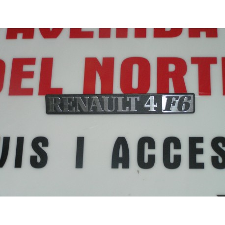 ANAGRAMA TRASERO PLASTICO RENAULT 4 F-6