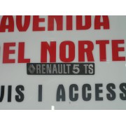 ANAGRAMA TRASERO PLASTICO RENAULT 5- TS