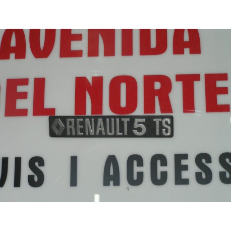 ANAGRAMA TRASERO PLASTICO RENAULT 5- TS