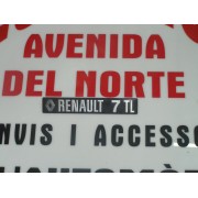 ANAGRAMA TRASERO PLASTICO RENAULT 7-TL