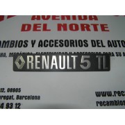 ANAGRAMA TRASERO PLASTICO RENAULT 5 TL