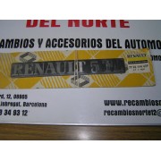 ANAGRAMA TRASERO PLASTICO ADHESIVO RENAULT 5-TL