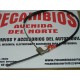 CABLE FRENO MANO DERECHO RENAULT 18 5 VELOCIDADES REF ORG. 7702105050