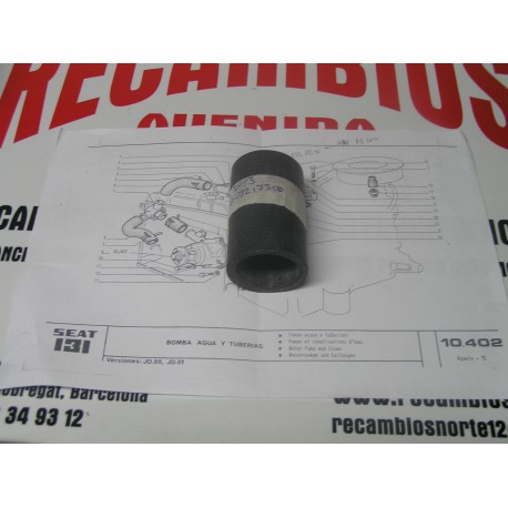 TUBO RADIADOR SEAT 131 REF ORG, GA 03217300