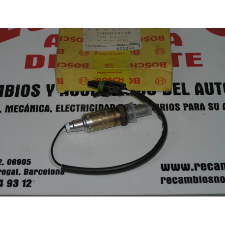 SONDA LAMBDA SENSOR DE OXIGENO RENAULT 5-19-21-25 REF ORG. 7700854148