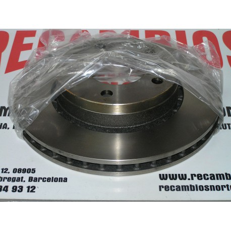 DOS DISCOS DE FRENO DELANTEROS VENTILADOS OPEL OMEGA Y SENATOR REF ORG.09494720