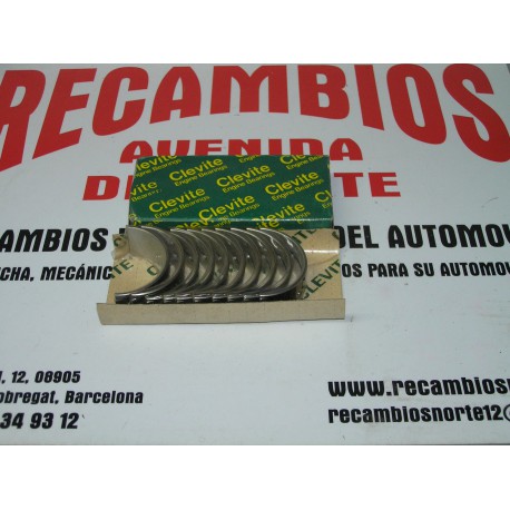 COJINETES TAPETAS DE BANCADA SEAT FIAT 131-132 ARGENTA REF CLEVITE  1145 AL