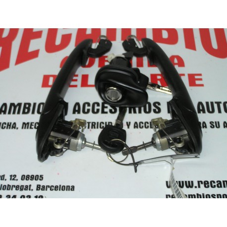JUEGO MANETAS PUERTAS DELANTERAS CON BOMBIN MALETERO SEAT IBIZA DESDE 1999 TRES PUERTAS