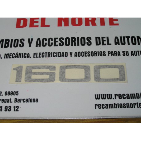 ANAGRAMA ADHESIVO NEGRO 1600 SEAT 124-1430