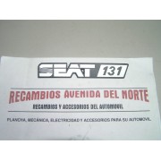 ANAGRAMA TRASERO SEAT 131