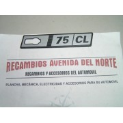ANAGRAMA LATERAL SEAT RITMO 75 CL DERECHO