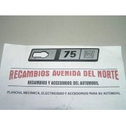 ANAGRAMA LATERAL SEAT RITMO 75 CLX DERECHO
