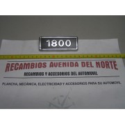 ANAGRAMA LATERAL SEAT 131 1800 LETRAS CROMADAS