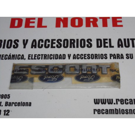 ANAGRAMA ESCORT METALICO ADHESIVO ORIGINAL REF ORG,1591992