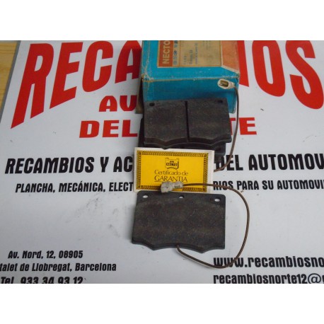 PASTILLAS DE FRENO  FORD GRANAD 2800 A PARTIR DEL 82 NECTO FDG 287