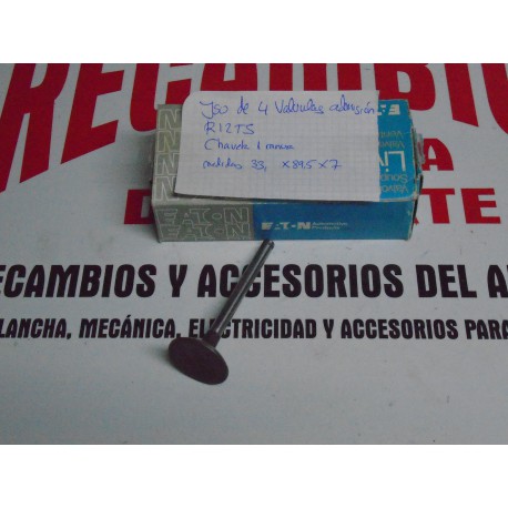 JUEGO DE 4 VALVULAS ADMISION RENAULT 12 TS