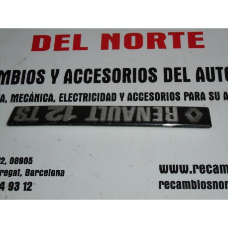 ANAGRAMA TRASERO METALICO RENAULT 12-TS