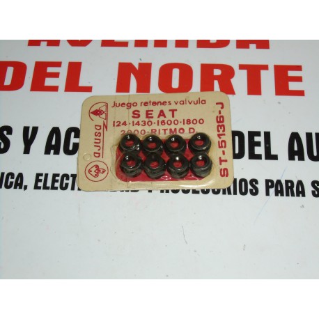 JUEGO DE RETENES VALVULAS SEAT 124 1430 1600 1800 2000 RITMO AJUSA ST5136J